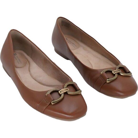 Giani Bernini Brookee Memory Foam Ballet Flat Cognac - Women's US 7M - Picture 4 of 6